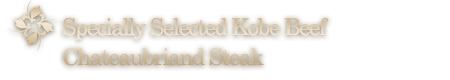 Specially Selected Kobe BeefChateaubriand Steak