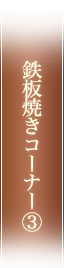 鉄板焼きコーナー③
